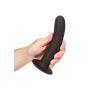 Dildo analne silikonowe Boundless czarne 18 cm - 4