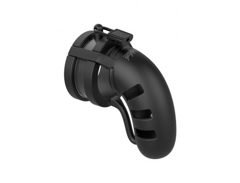 Pas cnoty ManCage Model 19 silikonowy 11 cm czarny z ballsplitterem - 2