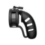 Pas cnoty ManCage Model 19 silikonowy 11 cm czarny z ballsplitterem - 4