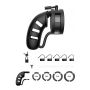 Pas cnoty ManCage Model 19 silikonowy 11 cm czarny z ballsplitterem - 5