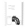 Pas cnoty ManCage Model 19 silikonowy 11 cm czarny z ballsplitterem - 6
