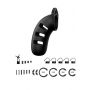Silikonowy pas cnoty ManCage Model 21 czarny 11 cm - 5
