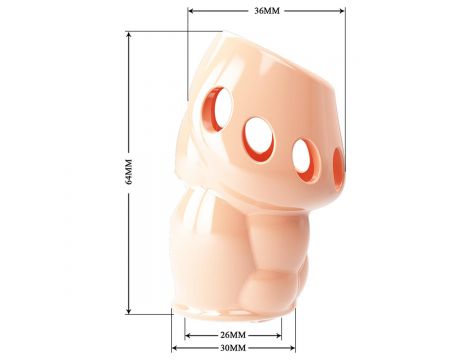 Nakładka przelotowa pogrubiająca penisa Pretty Love Oscar TPR - 10