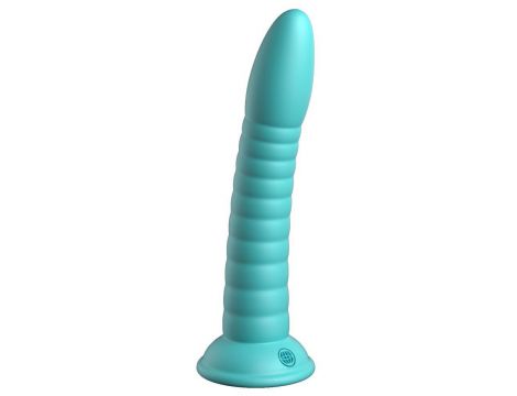 Dildo silikonowe Dillio Platinum Wild Thing turkusowe 19,7 cm - 2