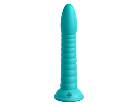 Dildo silikonowe Dillio Platinum Wild Thing turkusowe 19,7 cm - 4