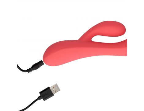 Wibrator króliczek Loveline silikonowy różowy - 4