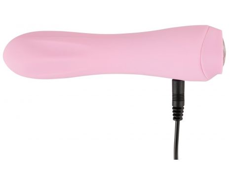 Mini wibrator Cuties Rose silikonowy różowy USB 14 cm - 7