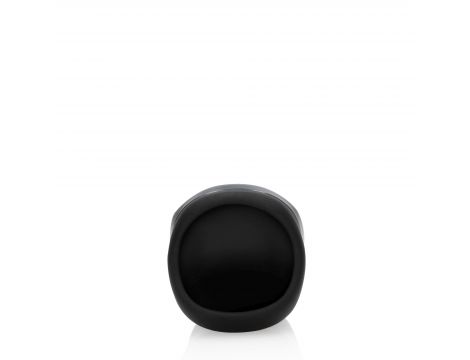 Wibrujący masturbator Loveline silikonowy czarny 7,5 cm - 6