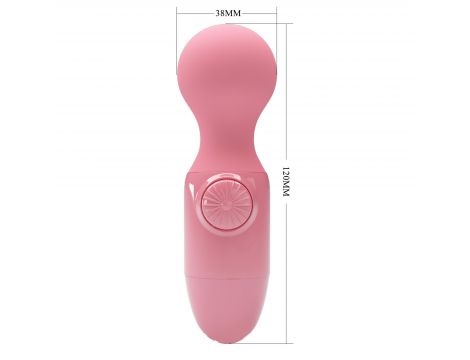 Mini wibrator Pretty Love różowy silikonowy wodoodporny AAA - 8