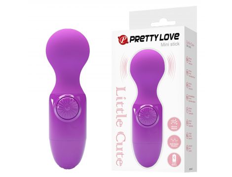 Mini wibrator silikonowy Pretty Love fioletowy wodoodporny AAA