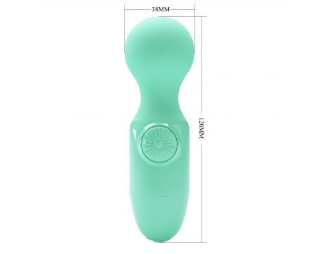 Mini wibrator silikonowy Pretty Love jasnozielony AAA - 8