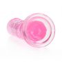 Dildo żelowe RealRock przezroczyste z przyssawką 20 cm - 5