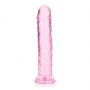 Dildo żelowe RealRock przezroczyste z przyssawką 20 cm - 7
