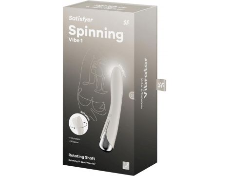 Wibrator obrotowy Satisfyer Spinning Vibe 1 beżowy USB - 4