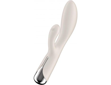 Wibrator króliczek obrotowy Satisfyer Spinning Rabbit 1 beżowy USB