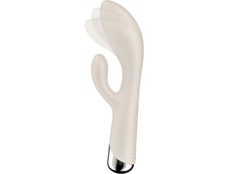 Wibrator króliczek obrotowy Satisfyer Spinning Rabbit 1 beżowy USB - 5
