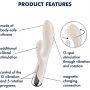 Wibrator króliczek obrotowy Satisfyer Spinning Rabbit 1 beżowy USB - 4
