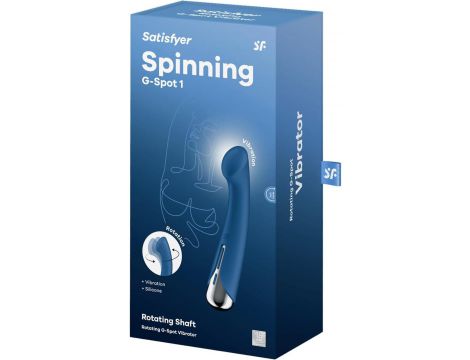 Obrotowy wibrator punktu G Satisfyer Spinning 1 niebieski - 4