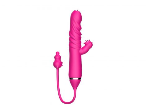 Wibrator lizający potrójna stymulacja pchnący B Series Cute - 2
