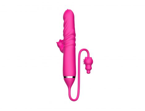 Wibrator lizający potrójna stymulacja pchnący B Series Cute - 5