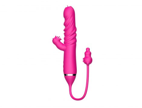 Wibrator lizający potrójna stymulacja pchnący B Series Cute - 6