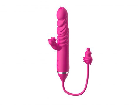 Wibrator lizający potrójna stymulacja pchnący B Series Cute - 7