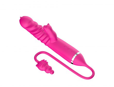 Wibrator lizający potrójna stymulacja pchnący B Series Cute - 11