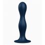 Dildo analne silikonowe Satisfyer Double BallR granatowe - 2