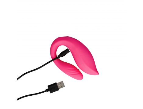 Stymulator dla par Loveline z pilotem silikonowy 8 cm 10 trybów - 3