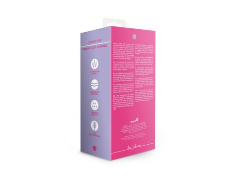 Stymulator dla par Loveline z pilotem silikonowy 8 cm 10 trybów - 10