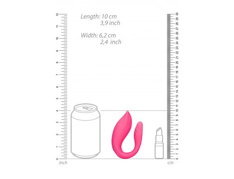Stymulator dla par Loveline z pilotem silikonowy 8 cm 10 trybów - 11