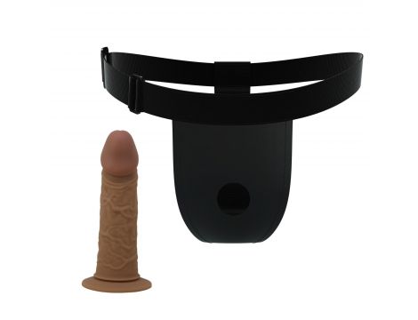 Regulowana uprząż strap-on Pretty Love Houston silikonowe dildo 17 cm - 4