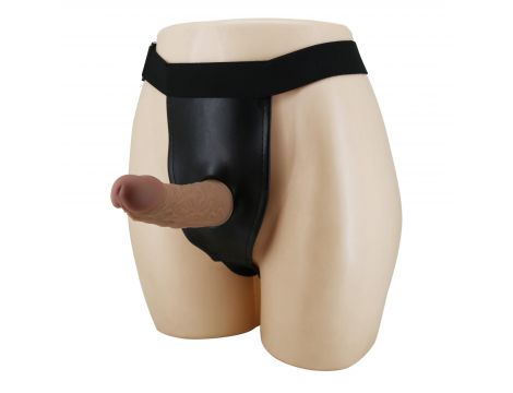 Regulowana uprząż strap-on Pretty Love Houston silikonowe dildo 17 cm - 6