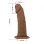 Regulowana uprząż strap-on Pretty Love Houston silikonowe dildo 17 cm - 10