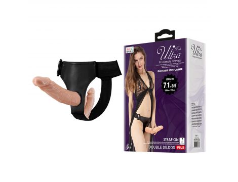 Strap-on podwójny Baile 18 cm i 15 cm