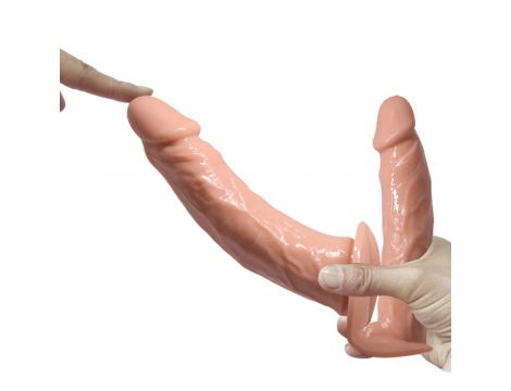 Strap-on podwójny Baile 18 cm i 15 cm - 4