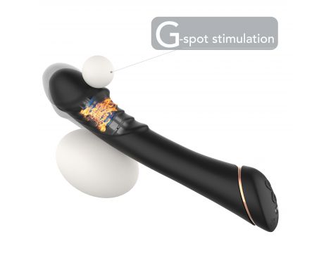 Wibrator punktu G silikonowy Hancock czarny USB 9 trybów - 2