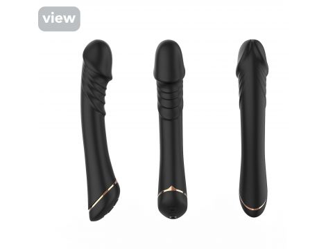 Wibrator punktu G silikonowy Hancock czarny USB 9 trybów - 4