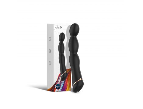 Wibrator analny Laband Black silikonowy 9 funkcji USB 21 cm - 2