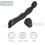 Wibrator analny Laband Black silikonowy 9 funkcji USB 21 cm - 7