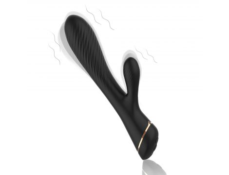 Wibrator króliczek Hare czarny silikonowy USB 9 wibracji