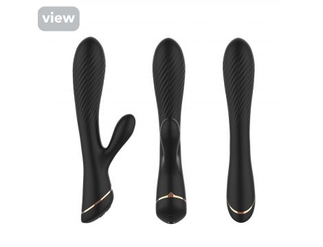 Wibrator króliczek Hare czarny silikonowy USB 9 wibracji - 4