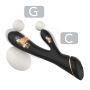 Wibrator króliczek Hare czarny silikonowy USB 9 wibracji - 3