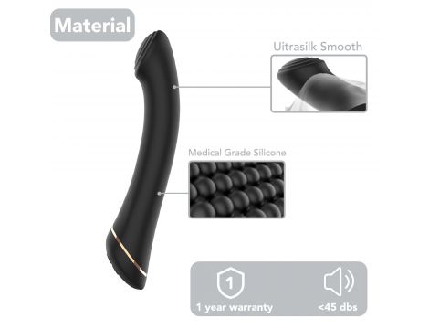 Wibrator punktu G silikonowy Gwand czarny USB - 7