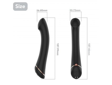 Wibrator punktu G silikonowy Gwand czarny USB - 8
