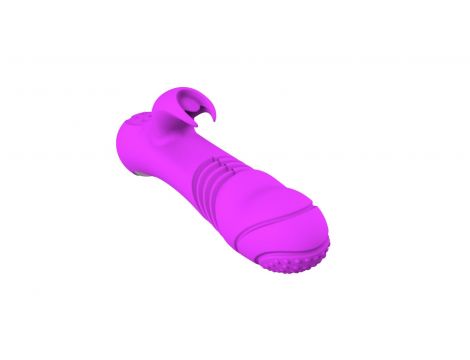 Wibrator króliczek Ella silikonowy podgrzewany posuwisty USB - 8