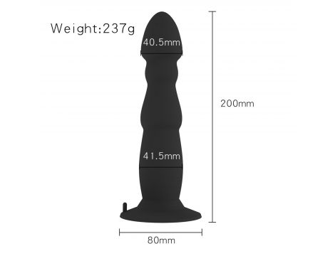 Masażer prostaty silikonowy z pilotem USB 10 funkcji B Series Power - 3