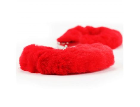 Kajdanki puszyste Lovetoy czerwone - 2