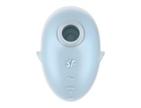 Stymulator łechtaczki Satisfyer Cutie Ghost niebieski USB wodoodporny