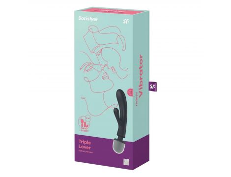 Wibrator punktu G Satisfyer Triple Lover szary - 2